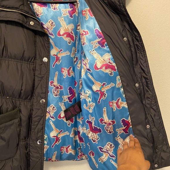 Grey Betsey Johnson Puffer Coat Jacket Womens - Picture 5 of 16